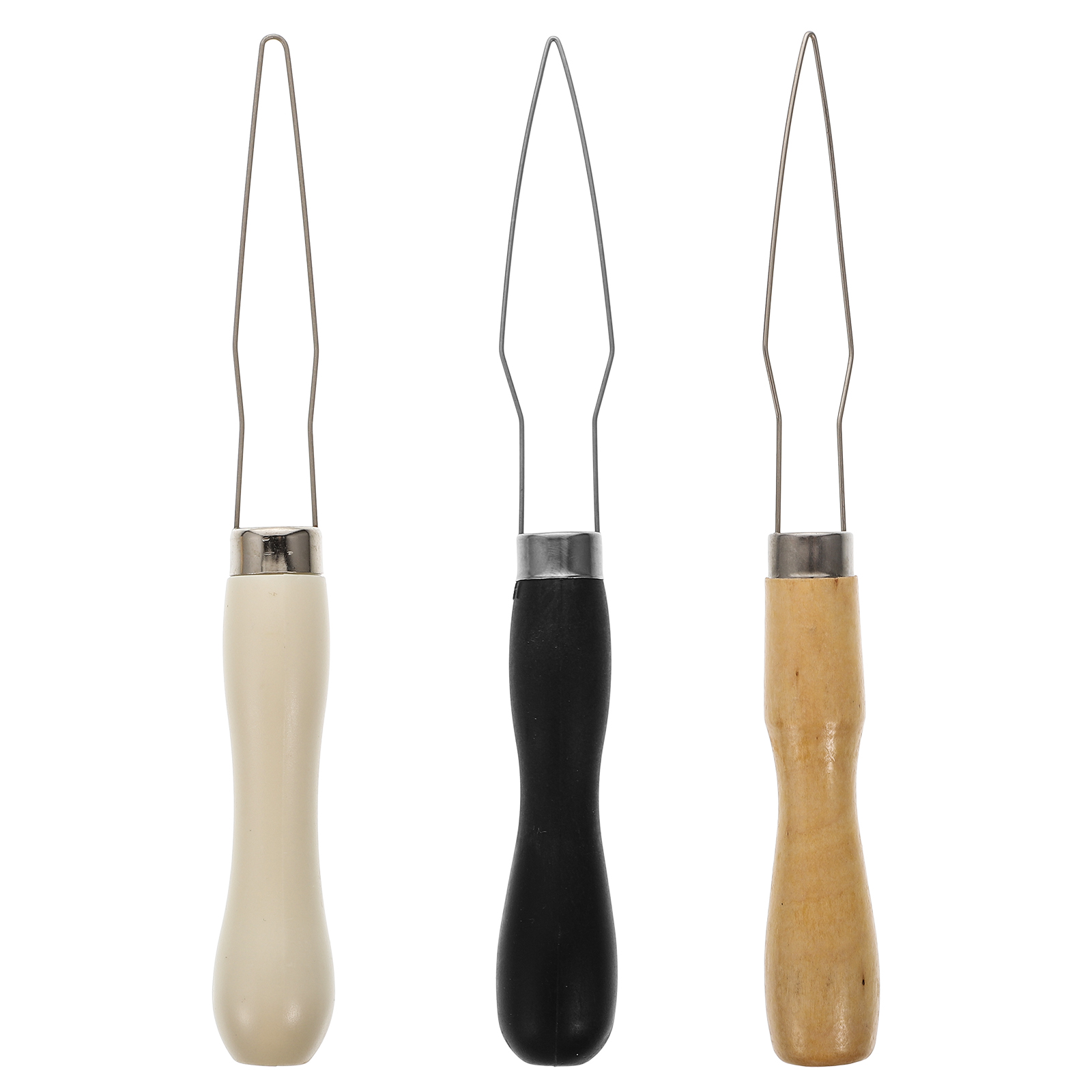 MRLESS 3pc Jeans Button Hook with Wooden Grip \u0026 Zipper Assist Tool